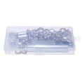 thumbnail image 4 of 100 Sets 10Mm 3/8-Inch Grommet Kit Silver Sewing Eyelet Kit With Installation Tools Hole Puncher Storage Box For Leather Fabric Bag (3/8 Inches Inside Diameter), 4 of 7