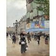 thumbnail image 3 of Jean Béraud 19x24 Black Modern Framed Museum Art Print Titled - Paris, Rue Du Havre (C. 1882), 3 of 5