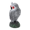 thumbnail image 3 of Statues de Hibou Extérieur Hibou Prothétique Yeux Rouges Oiseau Hibou pour Effrayer les Oiseaux pour Jardin Cour Extérieur, 3 of 7