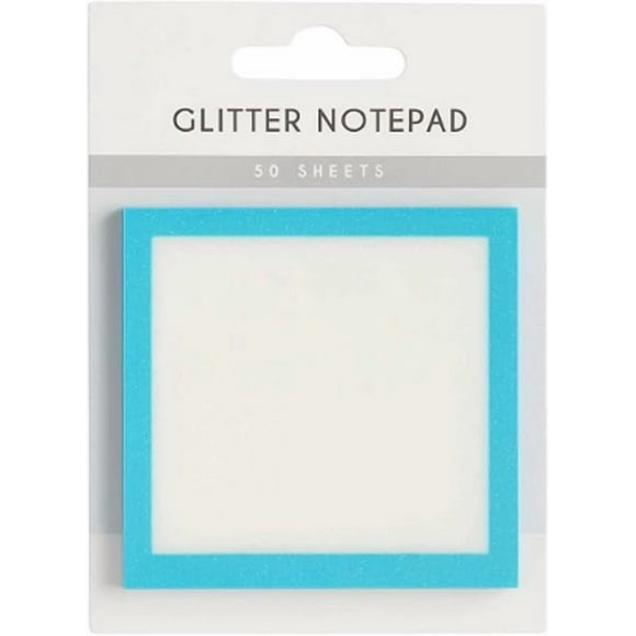 Blue Glitter Notes Self Adhesive Notes Transparent Sticky Notes Memo Pads Stationery Supplies 50 Sheets Per Pack To Do List Notes Study Office Supplies