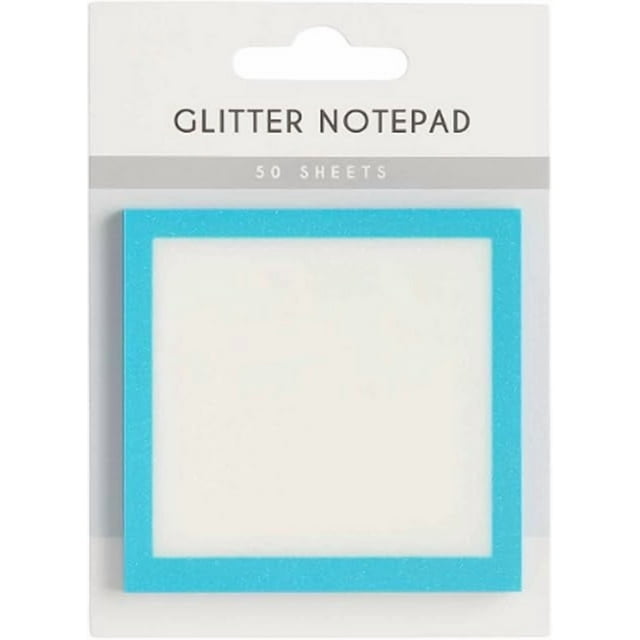 Post-its transparentes con purpurina | Tabletas de notas transparentes autoadhesivas | Bonitos blocs de notas coloridos para organizar la oficina, recordatorios, listas de tareas, escribir en un