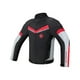 thumbnail image 4 of Chaqueta de motociclista con ropa reflectante para hombres y mujeres, resistente al desgarro. Negro Blanco XXXL, 4 of 9