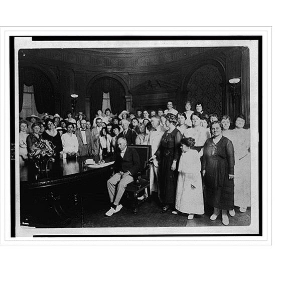 Historic Print, Gov. Gardner signing resolution ratifying amendment to U.S. Constitution granting universal franchise to women.Carl Deeg., 16" x 20"