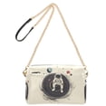 thumbnail image 2 of FORMRS Women Crossbody Purse with Chain Strap Vegan Leather Shoulder Handbag, Beige Astronaut Space, 2 of 7
