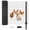 Galvanized(Black-50' X 35.5''), variant on MOPHOTO Galvanized Fence Netting,50' X 35.5'' Boundary Fence with 5 Metal Posts,50 Ties,15 Pcs U-shapedhook,Portable Poultry Fence for Dogs,Chickens,Ducks in Backyard,Garden,Farm(Black)
