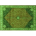 thumbnail image 1 of Ahgly Company Indoor Rectangle Medallion Green Traditional Area Rugs, 2' x 3', 1 of 1