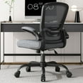 thumbnail image 2 of Office Chair  Ergonomic Desk Chair with Adjustable Lumbar Support & Seat Height   Back Mesh Computer Chair with Flip-up Armrests Task Chairs (Modern  Amethyst), 2 of 6