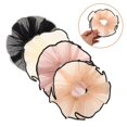 thumbnail image 2 of 4pcs Large Scrunchy Hair Ties for Women Fashionable Hair Accessories Big Scrunchies for Stylish Bun Hairstyles for Daily Use Parties Dates, 2 of 3