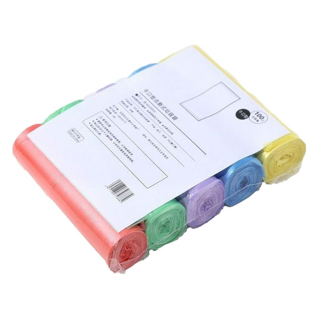 Cateissary Organizador multiusos y duradero para el hogar, bolsas de basura para almacenamiento con soporte de plástico de 5 rollos, elegante Almacenamiento y organización del hogar