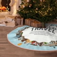 thumbnail image 5 of Sikiie World Travel Nativity Christmas Tree Skirt, Jesus Christian Winter Holiday Tree Mat Decoration(30-48IN), 5 of 6