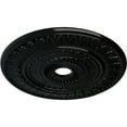 thumbnail image 3 of Ekena Millwork 26 3/4"OD x 3 5/8"ID x 1 1/8"P Leaf Ceiling Medallion (Fits Canopies up to 3 5/8"), Hand-Painted Black Pearl, 3 of 5
