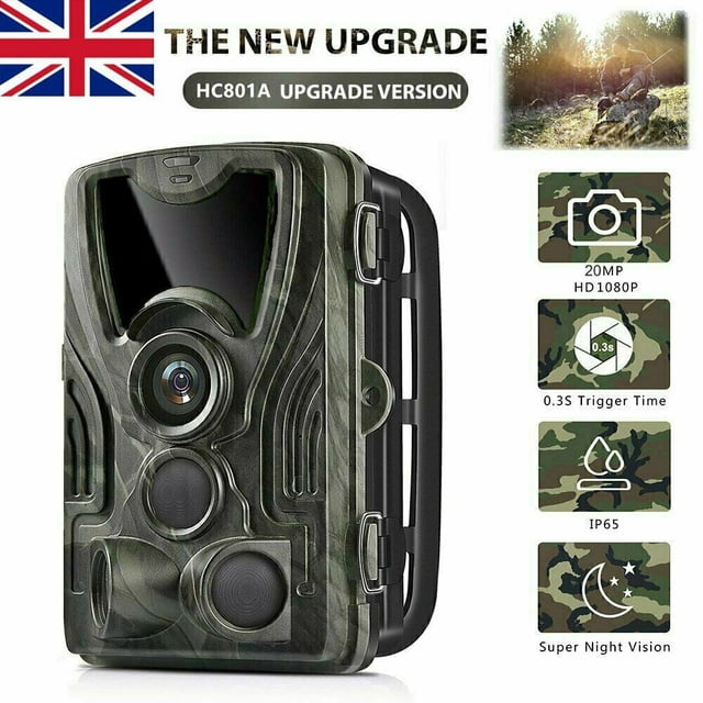 Braveheart 20MP Trail Camera Outdoor Wildlife Hunting IR Filter Night Vision Motion Detection Camera