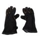 thumbnail image 2 of Guantes extremos resistentes al calor y al fuego cosido de cuero negro 14 pulgadas Afortunado Sencillez, 2 of 3