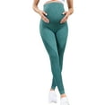 thumbnail image 2 of breaise No See-Through Maternity Workout Yoga Leggings Soft Stretchy Pregnancy Leggings Over The Belly Mama Pants, 2 of 8