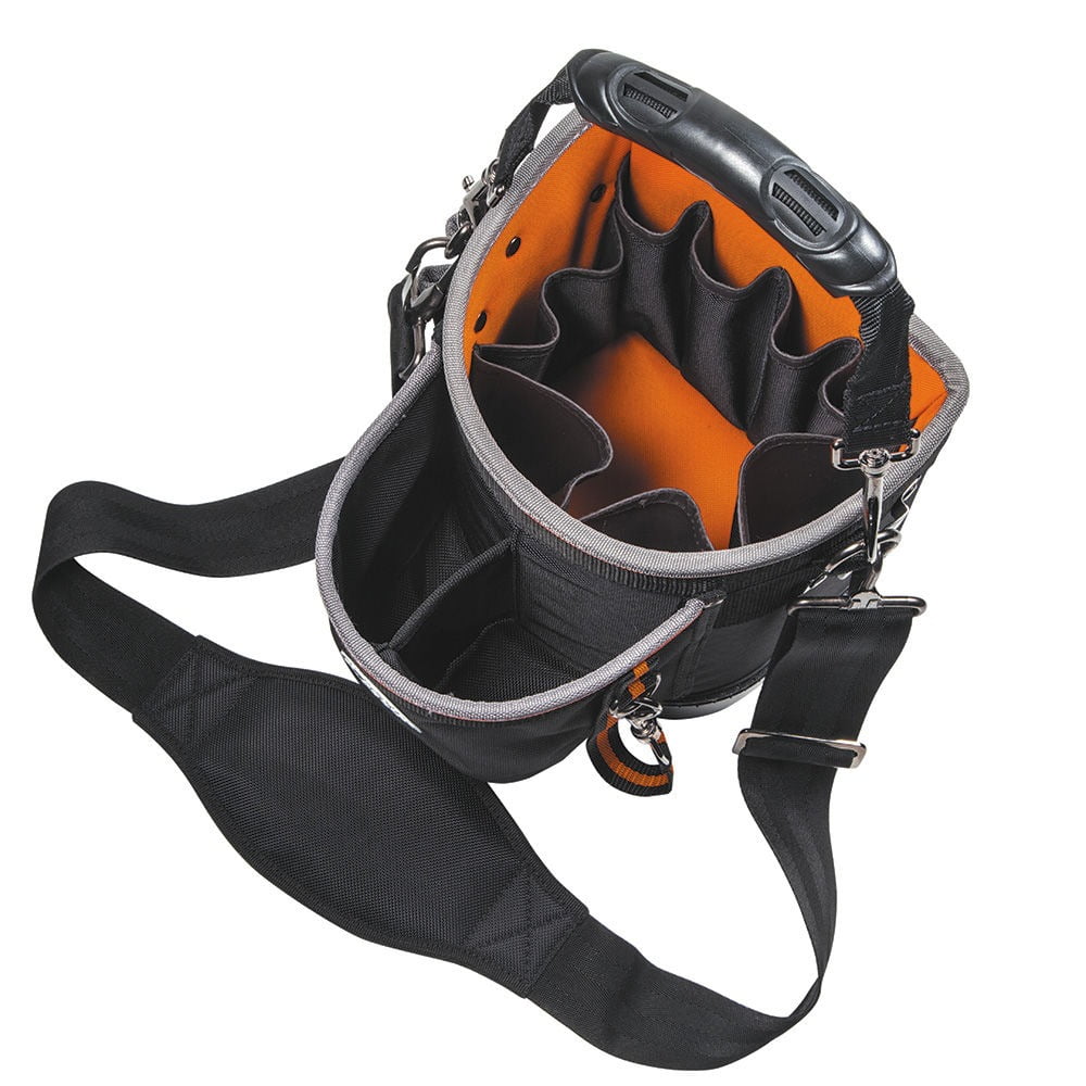 Klein Tools 55419SP-14 Black & Orange Tradesman Pro 14 Pocket Shoulder Pouch