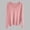 97#Pink, variant on Ftwytp Women's Autumn and Winter V Neck 2024 Solid Color Pullover Loose Knitted Long Sleeved Bottoming Shirt Sweater