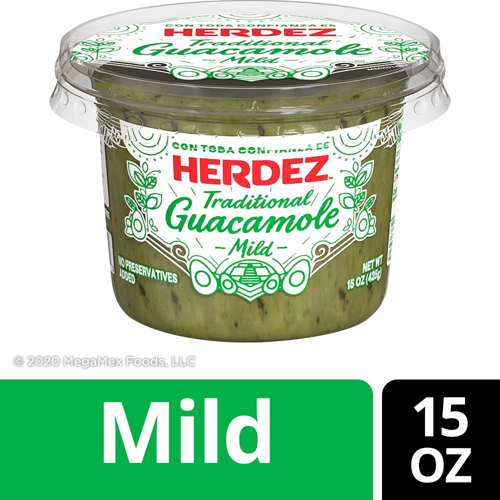 HERDEZ Traditional Guacamole, Mild, 15 Oz