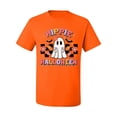 thumbnail image 2 of Wild Bobby Hippie Halloween Ghost Bats Stars Halloween Pink Orange Purple Halloween Halloween Men Tee, Orange, 3X-Large, 2 of 6