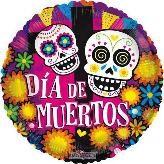 Dia De Muertos Foil Balloon 18"