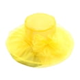 thumbnail image 4 of Uclet Wide Brim Hats For Women Occasion Event Organza Fancy Church Hat Dressy Hats For Women Ladies Hats For Church Tea Time Hat Yellow One Size, 4 of 4