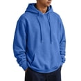 thumbnail image 6 of UDAUDU Men's Fleece Hoodie Long Sleeve Hooded Sweatshirt Casual Basic Fall Winter Drawstring Pullover Hoodie With Pocket Royal Blue M, 6 of 7