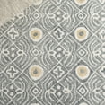 thumbnail image 6 of SAFAVIEH Micro-Loop Blazhe Floral Area Rug, Silver/Ivory, 5' x 5' Square, 6 of 10