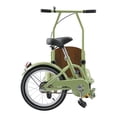 thumbnail image 4 of Tricycle Three wheel bike Trike, 16 Inch Wheels with Front Wood Cargo Rack for Small Pet, Dog, Cat and Beginners, Beige/Green, 4 of 14
