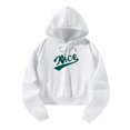 thumbnail image 3 of Sudadera con capucha para mujer, estampado verde, atlético blanco, con cordón para mujer SG, 3 of 8
