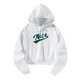 thumbnail image 4 of Sudadera con capucha Sudaderas con capucha deportivas Patrón verde, Tela de otoño blanca, Suéter de manga larga, Sudadera con capucha informal para M, 4 of 8