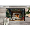 thumbnail image 2 of Carolines Treasures DAC2716JMAT 0.15 x 24 x 36 in. Old English Sheepdog Cozy Christmas Doormat, 2 of 6