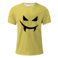 thumbnail image 4 of YDLCAFD Male Print Theme T Shirt Printed Solid Color Short Sleeve Top, 4 of 4