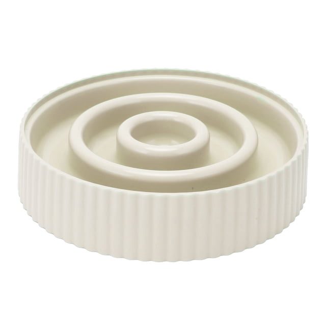 Comedero lento para mascotas, antideslizante, para evitar asfixia, promueve la digestión, rompecabezas para perros pequeños, medianos y gatos, color beige.