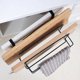 thumbnail image 3 of Wall-mounted Cutting Board Storage Rack Cupboard Dishcloth Hanging Shelf Kitchen Utensil Organizer (Black), 3 of 3
