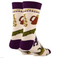 thumbnail image 2 of OoohYeah Men's Funny Novelty Crew Socks, Mardi Party, Shoe Size 8-13, 2 of 5