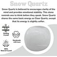 thumbnail image 3 of Snow Quartz Crystal Tumbled Stones Polished Rocks (1 OZ), 3 of 5