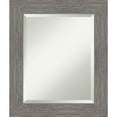 thumbnail image 2 of Amanti Art Pinstripe Plank Grey Framed Wall Mirror - 21.38 x 25.38 in, 2 of 5