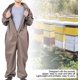 thumbnail image 4 of Traje de apicultura Equipo de protección con velo Mono profesional con capucha anti abejas Ropa de protección completa Algodón Manga larga para apicultura Apicultor Café(XXL) ER, 4 of 5