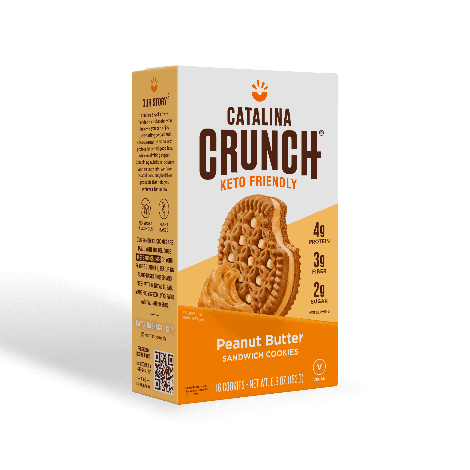 Catalina Crunch Peanut Butter Keto Sandwich Cookies 6.8oz Box