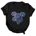 thumbnail image 3 of Gibobby Playera de Manga Corta con Cuello Redondo Mujeres Tunic Travel(Negro,XL), 3 of 5