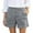 Grey, variant on Elevated Linen Blend Shorts For Women Professional Tummy Control High Waist Business Casual Work Shorts Dark Blue