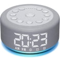 thumbnail image 1 of Reloj despertador Sound Machine, luz nocturna, ruido blanco, 3 en 1, 1 of 7