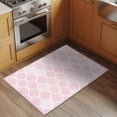 thumbnail image 2 of Pink Geometric Entryway Rug 2'x3'&nbsp; Non Slip Front Door Mats, Morocco Modern Simple Abstract Aesthetic Entrance Rugs Indoor Outdoor Carpet, Washable Floor Mats Small Area Rug for Bedroom Kitchen, 2 of 8