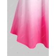 thumbnail image 4 of Talla grande Mariposa Floral Impresión Funda de campana Ombre Color Tee Rosegal Camisetas tallas grandes, 4 of 5