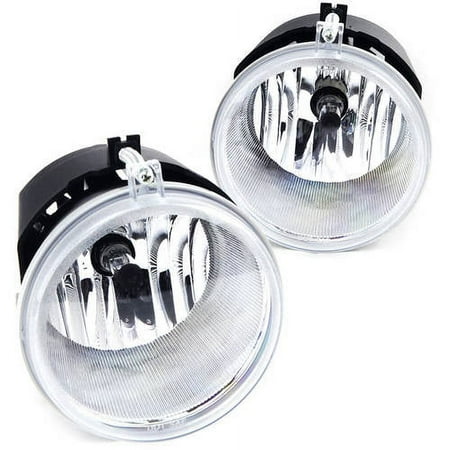 Fog Light For 06-08 Mitsubishi Raider Clear Lens, Pair