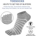 thumbnail image 4 of 5 Paires de Chaussettes pour Femmes Chaussettes à Cinq Doigts Chaussettes à Bout, 4 of 4