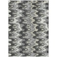 thumbnail image 5 of 10' X 14' Gray Silver And Charcoal Abstract Washable Indoor Outdoor Area Rug, 5 of 5
