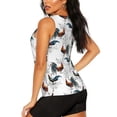 thumbnail image 3 of Bixox Women's Cool Chicken Printed Sleeveless Fitness Workout Running Quick-Dry Tank Top, 3 of 7