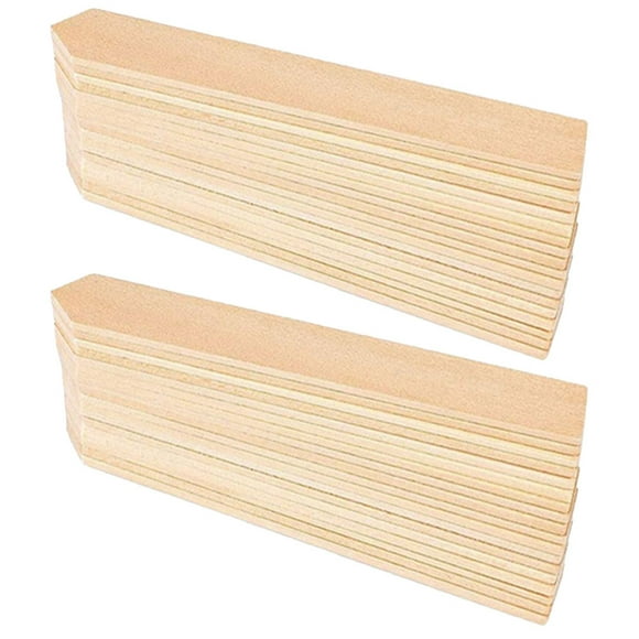 Eucalyptus Wood Plant Identification Khaki 50Pcs 6.0X0.8X0.1In