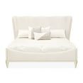 thumbnail image 2 of La Terrazza Queen Chenille Panel Bed - Creamy Pearl, 2 of 13