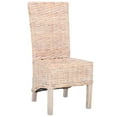 thumbnail image 6 of SAFAVIEH Pembrooke Classic Rattan Solid Dining Parsons Chair, Natural (Set of 2), 6 of 14